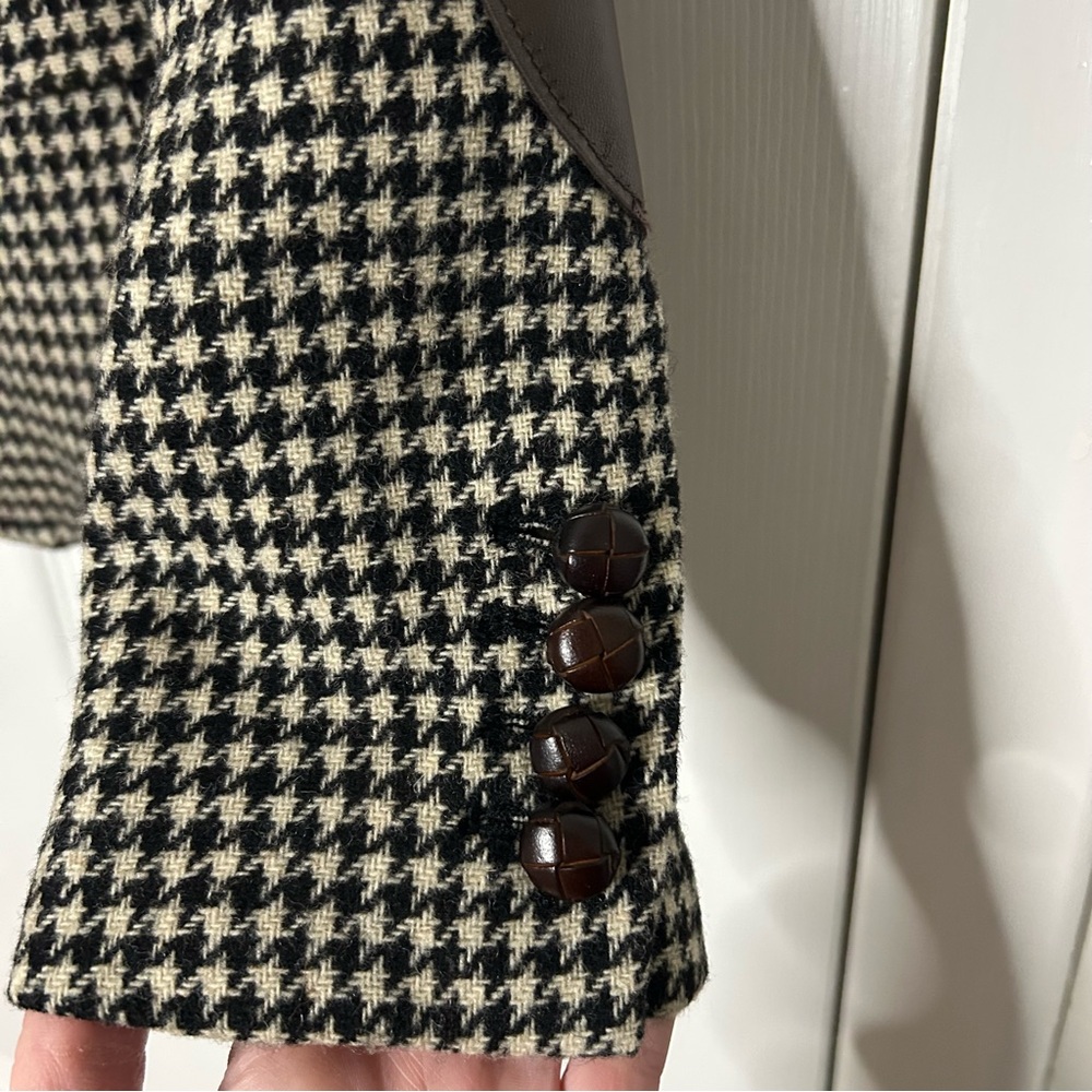 J Crew Elbow-Patch Schoolboy Blazer Houndstooth - image 7
